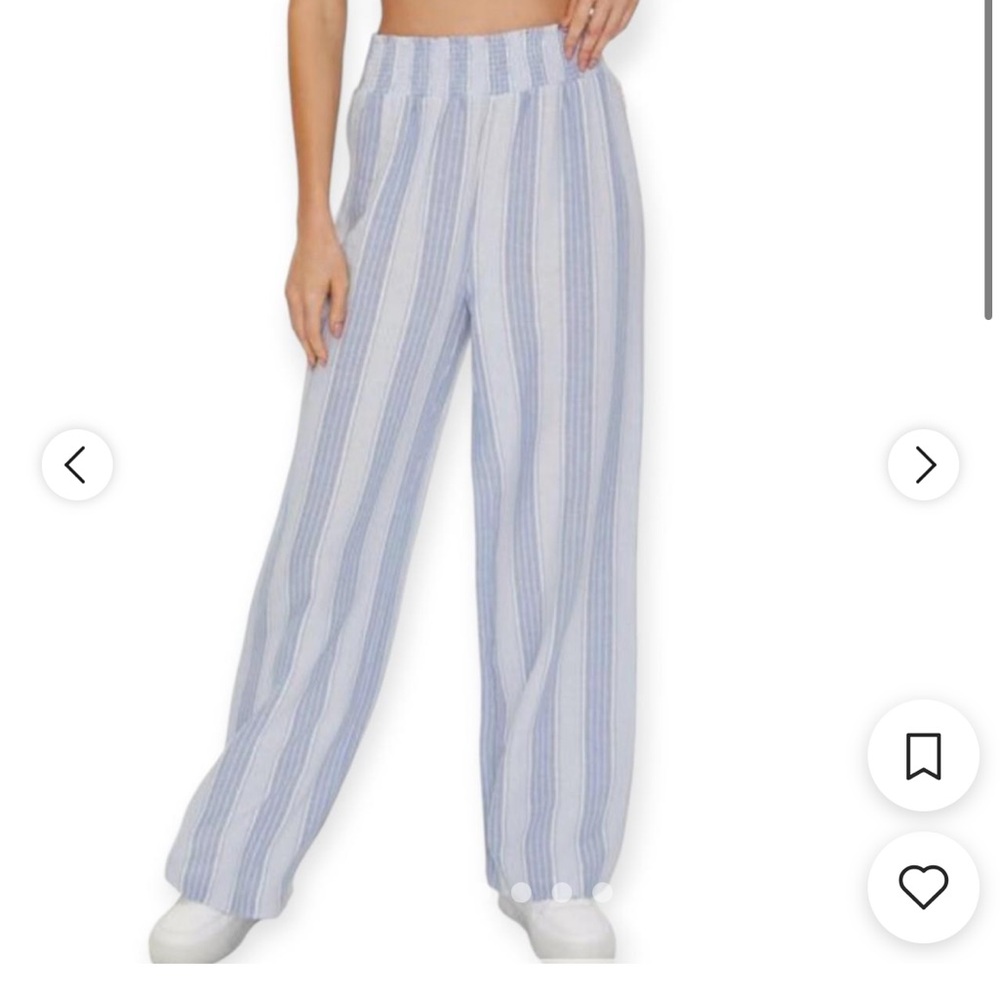 Striped Blue and White Pants Kendall + Kylie Women’s S